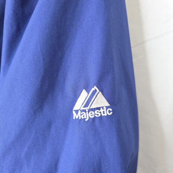 Majestic Texas Rangers Pullover Windbreaker Cool Base L Embroidered Logo Basebal - Picture 10 of 15